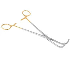 Klem DeBakey ząbkowane 90° 240 mm Gold