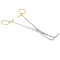Klem DeBakey ząbkowane 90° 240 mm Gold
