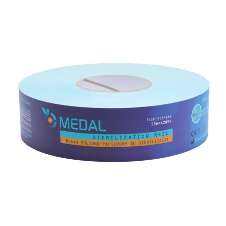 Rękaw papierowo-foliowy do sterylizacji 200m szeroki 5,5cm / G0835 / Medal