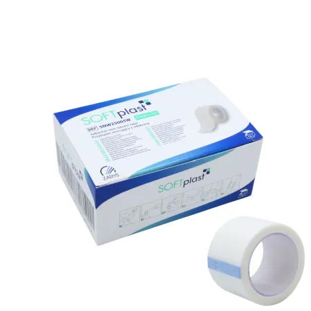 Przylepiec mocujący włókninowy 2,5cm x 5m niejałowy SOFTplast / G0849 / Zarys Przylepiec mocujący włókninowy 2,5cm x 5m niejałowy SOFTplast / G0849 / Zarys