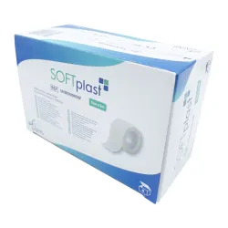 Przylepiec mocujący włókninowy 5cm x 5m niejałowy SOFTplast op. 6 szt.