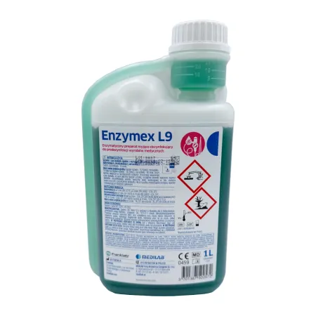 Enzymex L9 wydajny płyn do predezynfekcji narzędzi 1L / G0966 / Medilab Enzymex L9 wydajny płyn do predezynfekcji narzędzi 1L / G0966 / Medilab