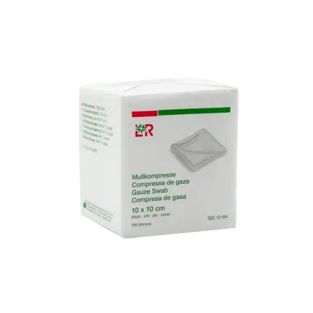Kompres gazowy niejałowy 10x10cm 8-warstowy 100 szt. Lohmann & Rauscher / G1006 / L&R