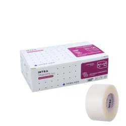 Przylepiec foliowy wodoodporny 2,5cm x 9,1m niejałowy Intra Transpa Tape 12 rolek