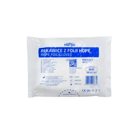 Rękawice foliowe L niesterylne 100 szt. Protectline / G1545 / Intergos