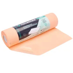 Novelmed Basic serweta 2-warstwy bibuły + folia rolka 33x48cm 40 odcinków morela