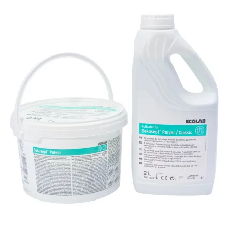 Sekusept Pulver zestaw proszek 2kg + aktywator 2L do dezynfekcji narzędzi / G1577 / Ecolab Sekusept Pulver zestaw proszek 2kg + aktywator 2L do dezynfekcji narzędzi / G1577 / Ecolab