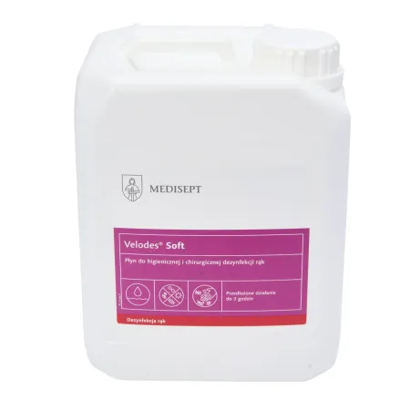 Velodes Soft płyn do dezynfekcji rąk 5L / G1610 / Medisept Velodes Soft płyn do dezynfekcji rąk 5L / G1610 / Medisept