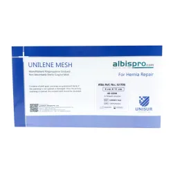 Siatka przepuklinowa Unilene Mesh 1 arkusz 40gsm 6x11 cm