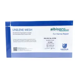 Siatka przepuklinowa Unilene Mesh 1 arkusz 48gsm 6x11 cm