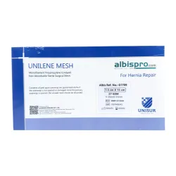 Siatka przepuklinowa Unilene Mesh 1 arkusz 27gsm 7,5x15 cm