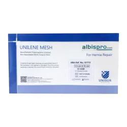 Siatka przepuklinowa Unilene Mesh Blue 1 arkusz 55gsm 7,5x15 cm