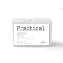 MedixPro Practical 100 złożonych serwet w odcinkach 33x48cm biała