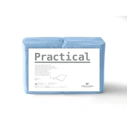 MedixPro Practical 100 złożonych serwet w odcinkach 33x48cm niebieska
