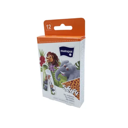 Plastry dla dzieci 12 szt. Safari Matopat / G1755 / Matopat