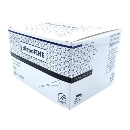 Igła iniekcyjna sterylna 22G 0,7x40mm 100 szt. dispoFINE / G1984 / Zarys Igła iniekcyjna sterylna 22G 0,7x40mm 100 szt. dispoFINE / G1984 / Zarys