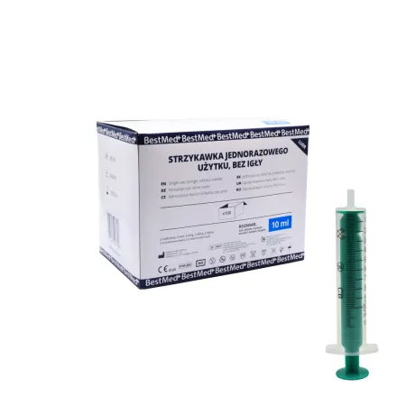 Strzykawka 10ml koncentryczna końcówka Luer op. 100 szt. BestMed / G2098 / BestMed Strzykawka 10ml koncentryczna końcówka Luer op. 100 szt. BestMed / G2098 / BestMed
