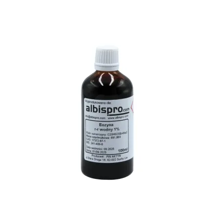 Eozyna 1% roztwór wodny 100ml / G0029 / ALBISPRO.com Eozyna 1% roztwór wodny 100ml / G0029 / ALBISPRO.com