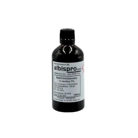Błękit toluidynowy 1% roztwór wodny 100ml / G2108 / ALBISPRO.com Błękit toluidynowy 1% roztwór wodny 100ml / G2108 / ALBISPRO.com